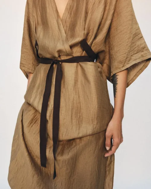 تونیک لباس زنانه از جنس مخلوط کتان ZW Collection