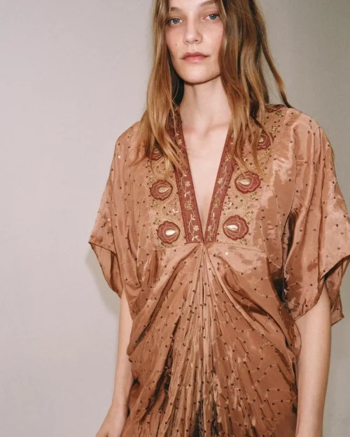 ZW COLLECTION لباس زنانه با منجوق‌دوزی