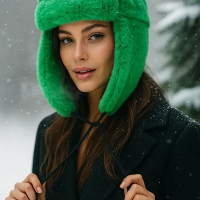 هدفون تاشو مخمل‌دار بژ Luminos Butik مدل KLK01 - Yeşill