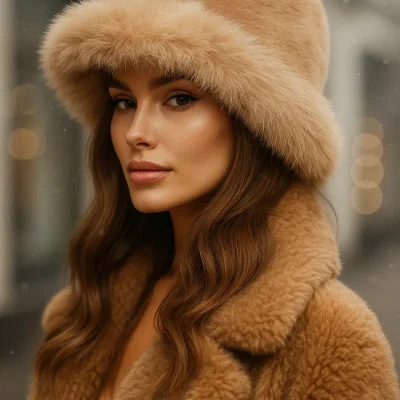 هدفون تاشو مخمل‌دار بژ Luminos Butik مدل KLK01 - Camel95