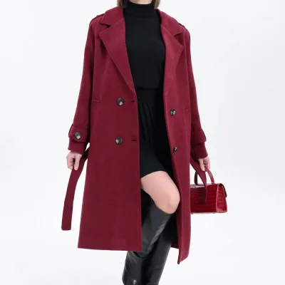 کاپشن کروزه متوسط مشکی 3754 - Bordo-1