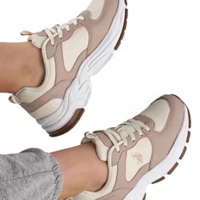 کفش اسپرت زنانه U.s Polo Assn. مدل Tracky سفید-سبز - Pudra5-pr