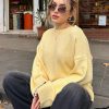 بافت زنانه کشمیر زرد Madmext