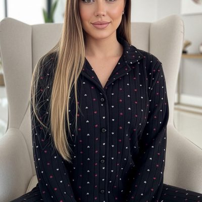 پیراهن کلاسیک مردانه نخی Pijamaevi