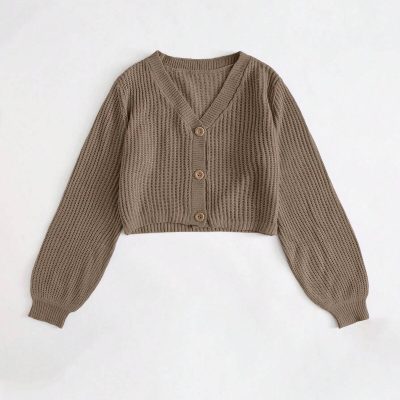 پلیور زنانه قهوه‌ای Stradivarius
