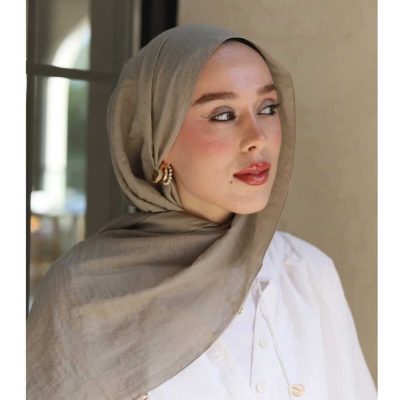 شال نئو پنبه ای رنگ بژ - antik bej