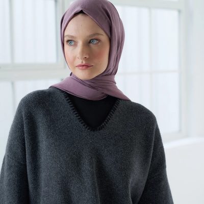 شال نئو پنبه ای رنگ بژ - lavanta