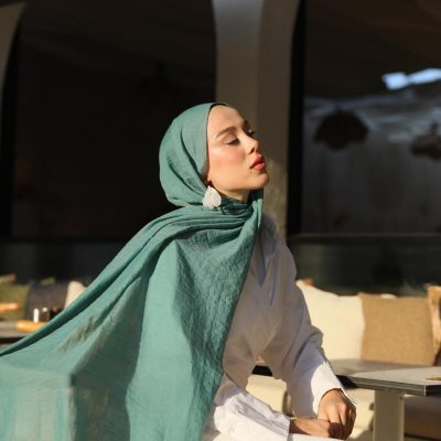 شال نئو پنبه ای رنگ بژ - mint