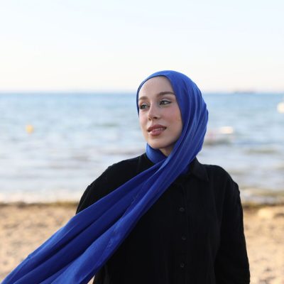 شال نئو پنبه ای رنگ بژ - saks mavisi