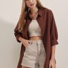 پیراهن 3900 زنانه اورسایز قهوه‌ای Bigdart
