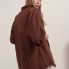 پیراهن 3900 زنانه اورسایز قهوه‌ای Bigdart