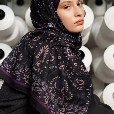 شال تبوریت Ethnopure Collection Hves - لاک‌پشتی و قهوه‌ای - Gül Kurusu