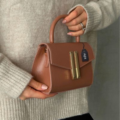 کیف دستی و دوشی زنانه Night Montanna Model Acı Kahve - Somon