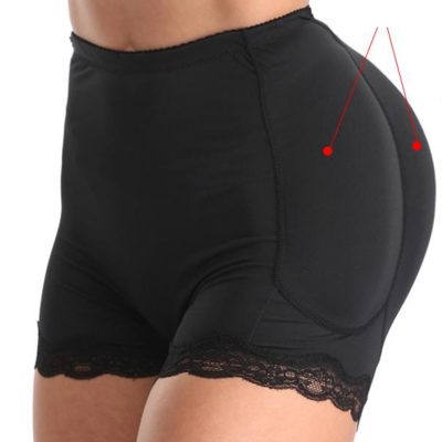 کورسک بالابرنده و فرم‌دهنده باسن زنانه با پد - مدل Hip Dips و پهلوی باریک - مشکی