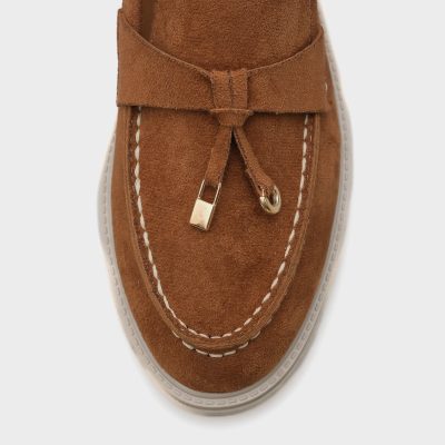 کفش لوففر زنانه Nine West قهوه‌ای