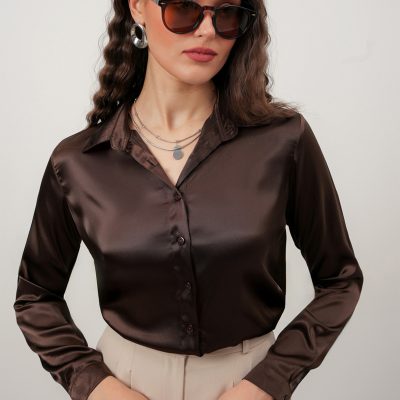 پیراهن مردانه کلاسیک با پارچه کتان و دوخت ظریف