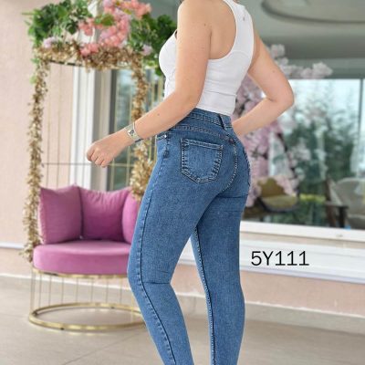 شلوار جین دارپاچه استرچ مدل 5y111 - KAR YIKAMA