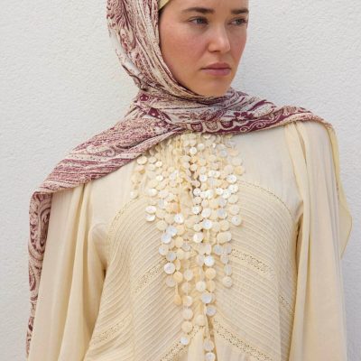 شال لوکس تابستانی Alice مشکی - Noa Butter Yellow