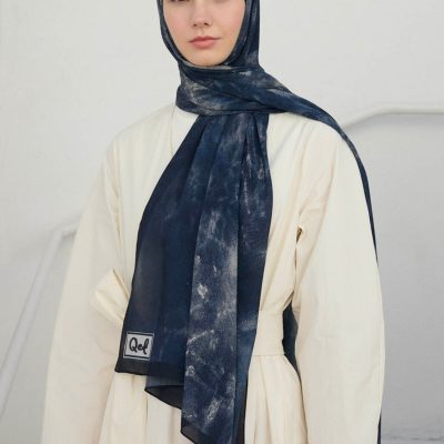 شال لوکس تابستانی Alice مشکی - Batic Lacivert