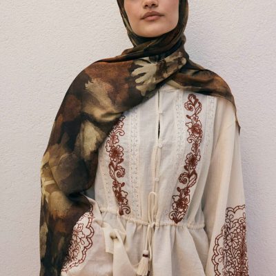 شال لوکس تابستانی Alice مشکی - Lizy Hardal