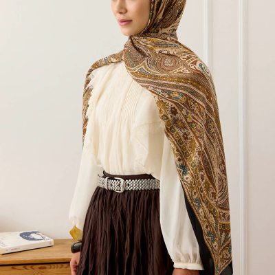 شال لوکس تابستانی Alice مشکی - Noa Kahve