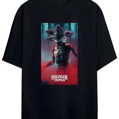 تیشرت مردانه و زنانه STRANGER THINGS پنبه‌ای - Siyah(MODEL2)