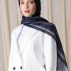 شال زنانه توری مشکی Madame Polo