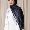 شال زنانه توری مشکی Madame Polo