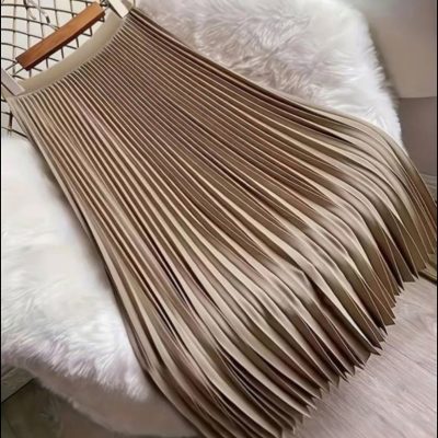 دامن تسکتور مدل ماکسی پارچه کرپ