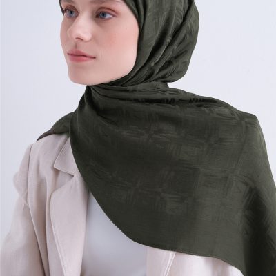 شال Lyocell Naia Kare مونوگرام 6 02 - خاکی