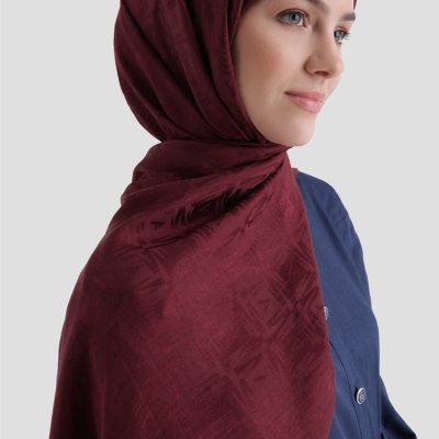 شال Lyocell Naia Kare مونوگرام 6 02 - شرابی