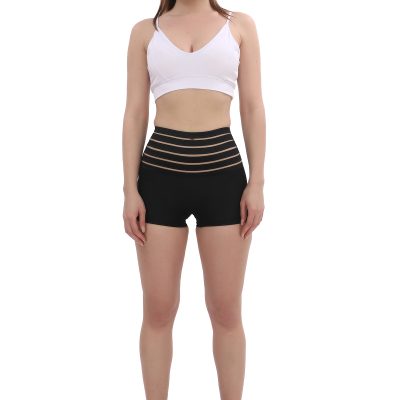شورت کرست جمع‌کننده شکم و پهلو بدون درز و اثر، یونایزر بالنی ضد لغزش - Siyah Boxer Korsesi