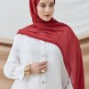 شال زنانه شرابی Modakasmir