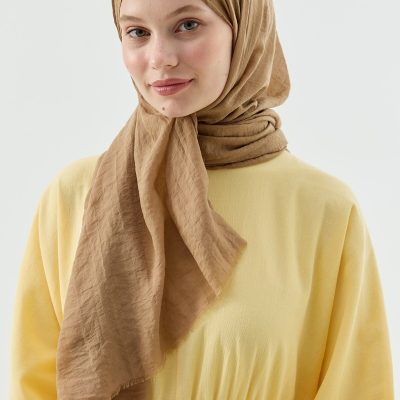 شال سری آیه - رنگ خاکستری - latte