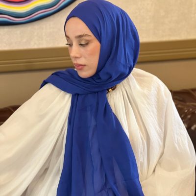 شال سری آیه - رنگ خاکستری - savoy mavi