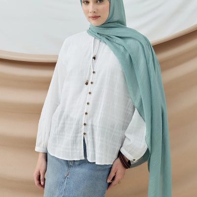 شال سری آیه - رنگ خاکستری - MİNT