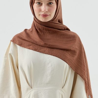 شال سری آیه - رنگ خاکستری - kızıl kahve