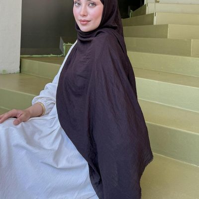 شال زنانه Lamelif سفید