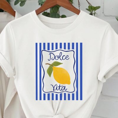 تیشرت زنانه DOLCE VITA چاپ ویژه نخی اورسایز یقه گرد - Beyaz2