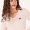 بافت زنانه صورتی ملایم U.S. Polo Assn.