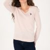 بافت زنانه صورتی ملایم U.S. Polo Assn.