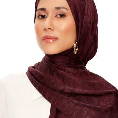 شال پرو لا پریمیوم ژاکارد مشکی - VİŞNE