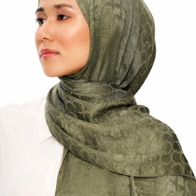 شال پرو لا پریمیوم ژاکارد مشکی - خاکی