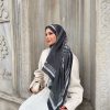 شال زنانه مشکی Mira Ipek