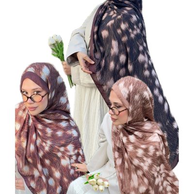 ست شال نرم پنبه‌ای ۳ عددی باکس هدیه - kahve2