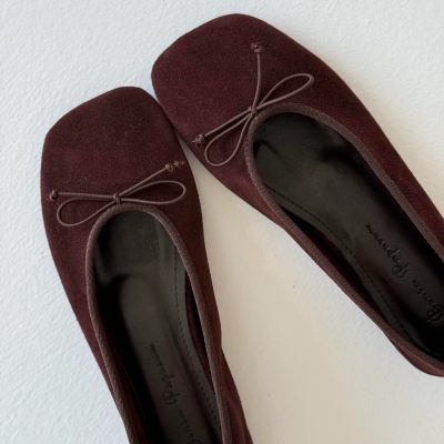 کفش بابت زنانه چرم طبیعی Mumu - نارنجی