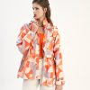 کت و کاپشن زنانه نارنجی Ilkcet Moda