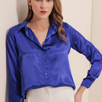 پیراهن ساتن سبک 3964 هافیف - مشکی - SAKS