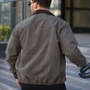 کت بوم مردانه خاکی LTC Jeans