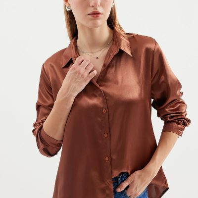 پیراهن ساتن سبک 3964 هافیف - مشکی - تابا